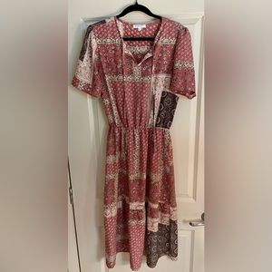 DOWNEAST midi dress, size medium